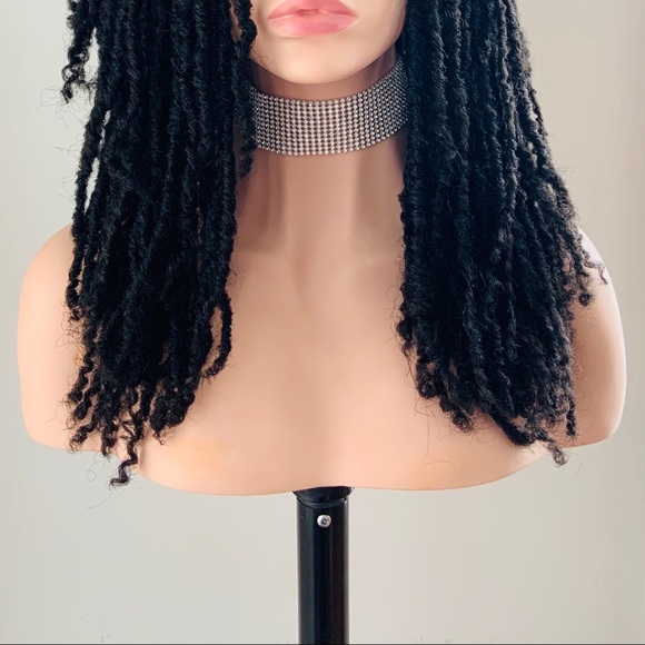Put On & Go 20” Premium Fiber Black Dreadlock Wig for Daily Wear or Events - Picture 4 of 12